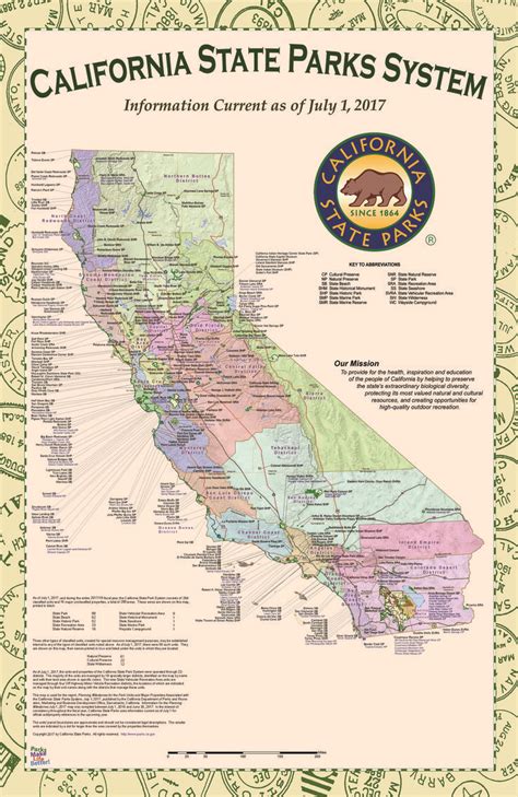 Training and Certification Options for MAP Map of State Parks in California